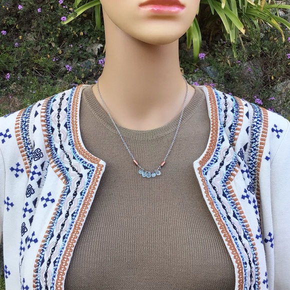 Sundance Charm Aquamarine Necklace - Picture 4 of 10